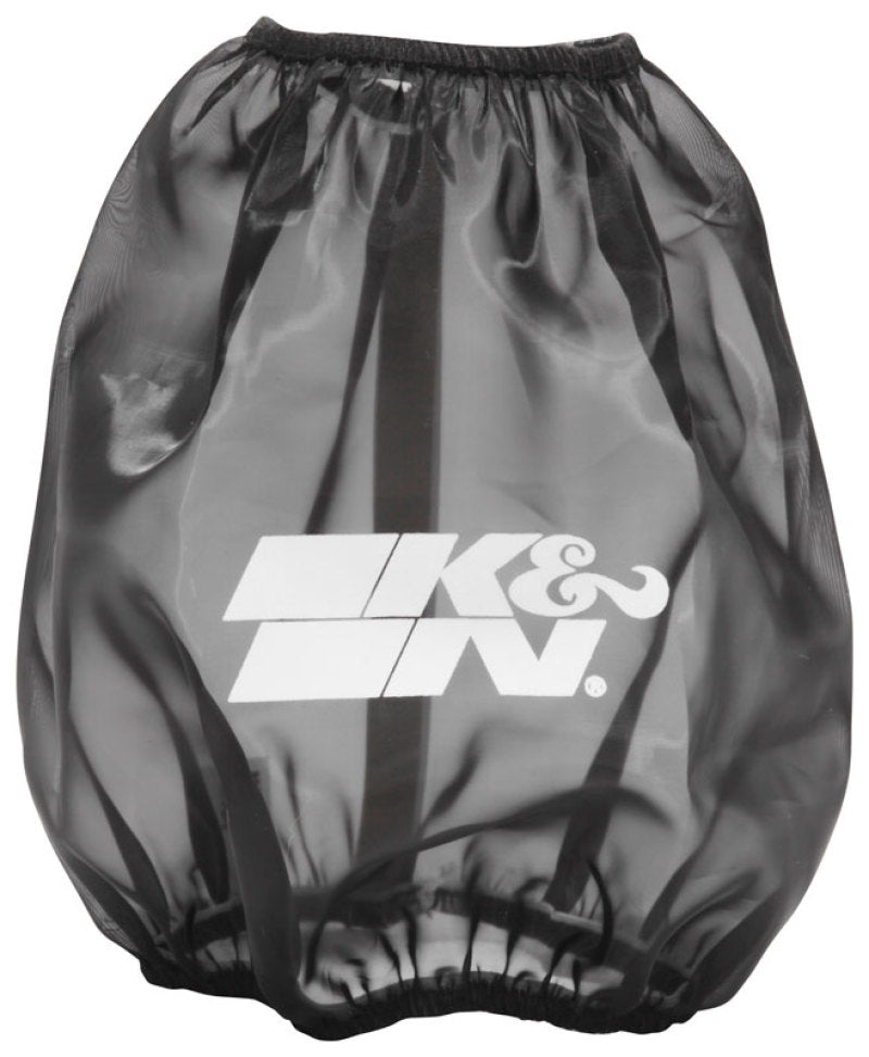 K&N Black Drycharger Round Tapered Custom Air Filter Wrap - RF-1041DK by K&N Engineering - front view