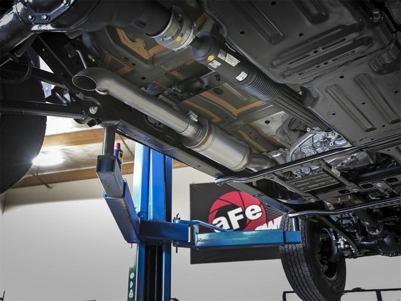 aFe Rock Duster 3in 409 SS Cat-Back Turn-Down Exhaust 2018+ Jeep Wrangler (JL) V6 3.6L - 49-48068