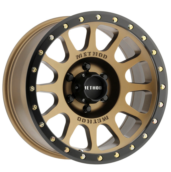 Method MR305 NV 17x8.5 0mm Offset 6x5.5 108mm CB Method Bronze/Black Street Loc Wheel - MR30578560900 by Method Wheels - fron