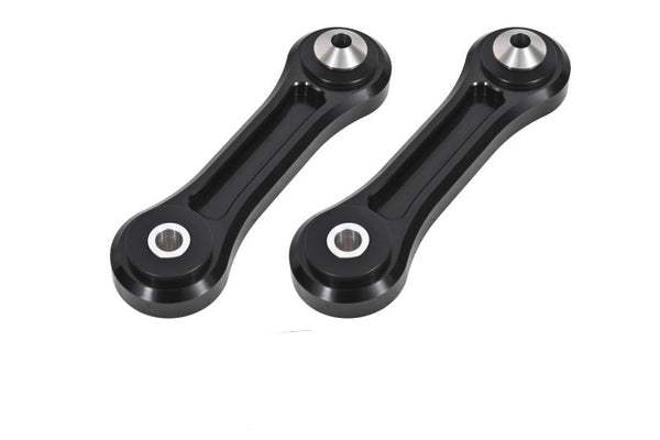 BMR 15-23 S550 Mustang Rear Lower Control Arms Vertical Link (Delrin) - Black - TCA047 for 2015-2023 Ford Mustang - front vie