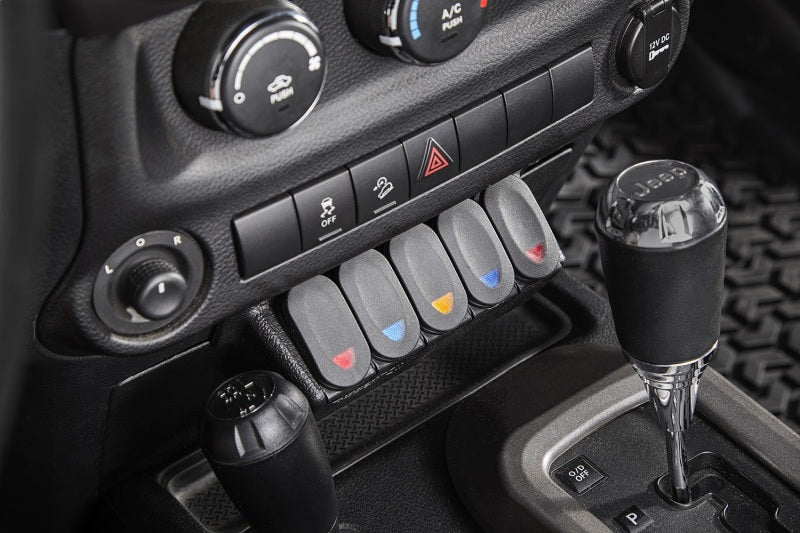 Rugged Ridge Lower Console Switch Panel 11-18 Jeep Wrangler JK/JKU - 17235.54