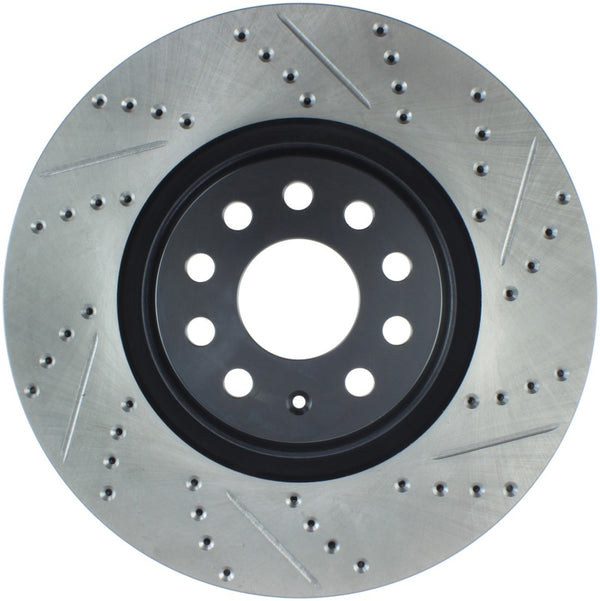 Stoptech Mk 7 - 7.5 Volkswagen Golf GTI - Slotted & Drilled Sport Rotor (340MM) - Front Left - 127.33144L for 2015-2023 Volks