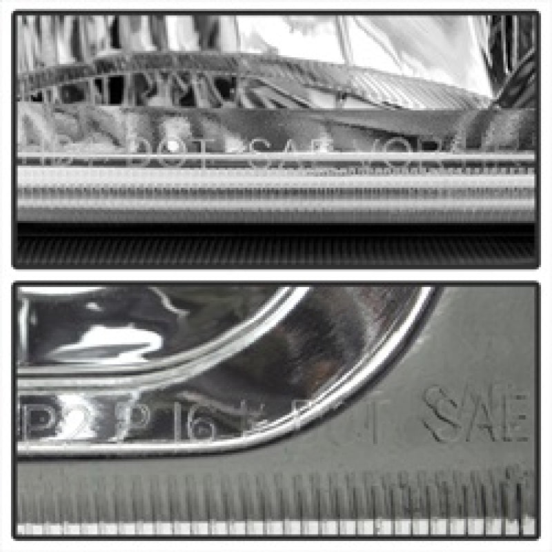 Xtune Chevy Silverado 2500HD 03-06 Crystal Headlights w/ Bumper Lights Chrome HD-JH-CSIL03-AM-C-SET - 5064912