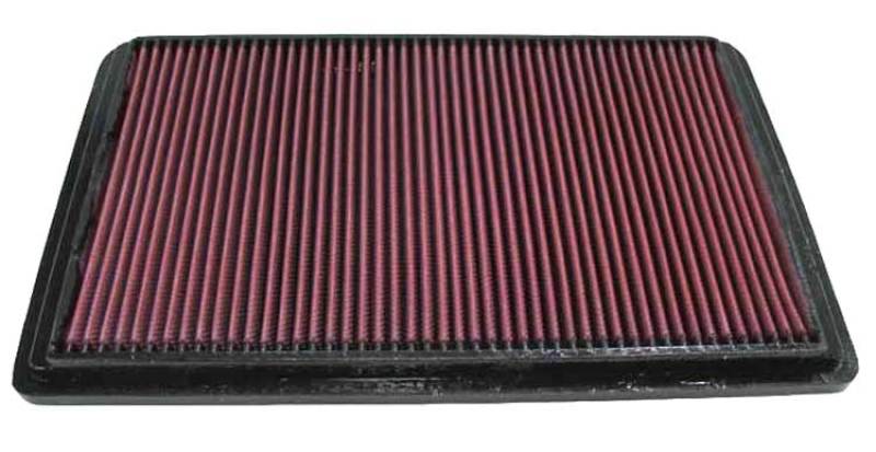 K&N 01-07 Mitsubishi Montero / 00-10 Pajero Drop In Air Filter - 33-2164 for 2001-2006 Mitsubishi Montero - front view