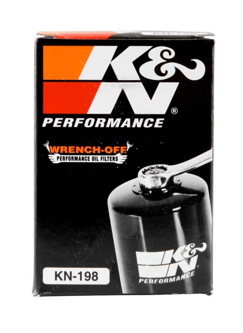 K&N Victory / Polaris 2.563in OD x 3.313in H Oil Filter - KN-198 for 2003-2017 Victory Vegas - alternate view