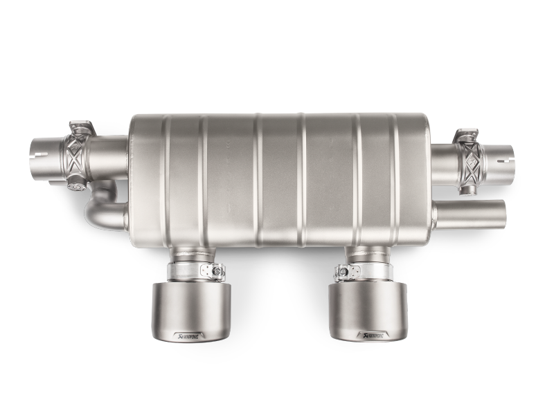 Akrapovic 16-17 Porsche 911 Carrera S/4/4S/GTS (991.2) Slip-On Line (Titanium) w/ Titanium Tips - S-PO/TI/5H