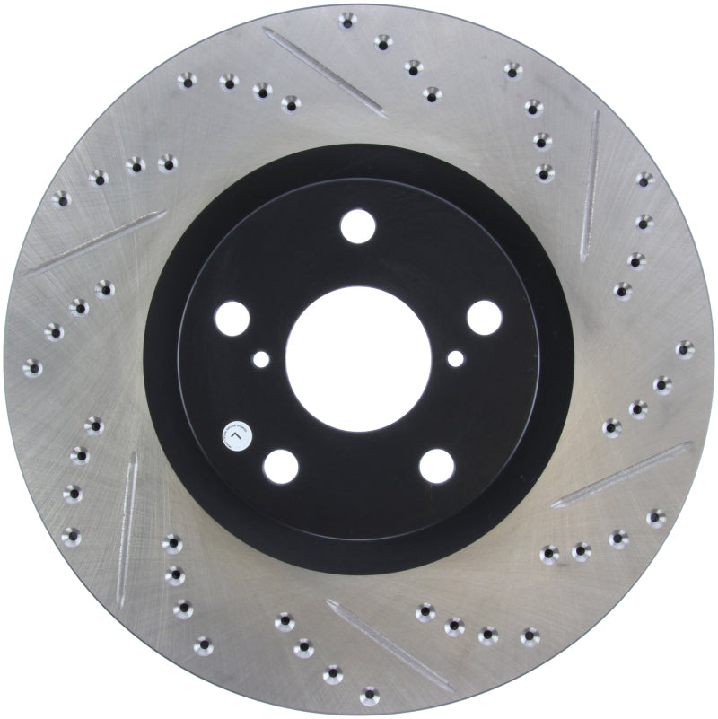 StopTech 5/93-98 Toyota Supra Turbo Left Front Slotted &amp; Drilled Rotor - 127.44103L