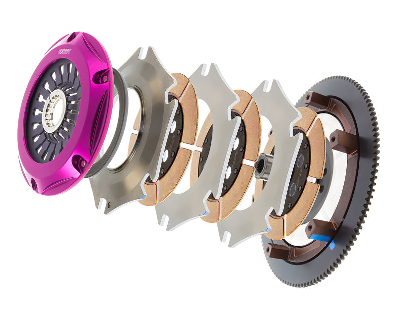 Exedy 2004-2014 Subaru Impreza WRX STI H4 Hyper Triple Cerametallic Clutch Rigid Disc Pull Type - FM023SB