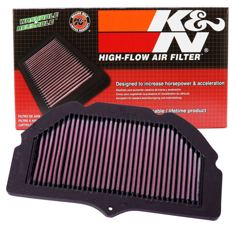 K&N 00-03 Suzuki GSXR6GSXR750 750 / 01-04 GSXR1000 1000 / 01-03 GSXR600 600 Replacement Air Filter - SU-7500