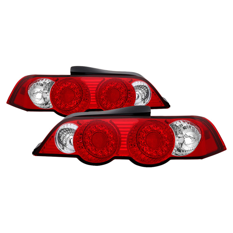 Spyder Acura RSX 02-04 LED Tail Lights Red Clear ALT-YD-ARSX02-LED-RC - 5000385