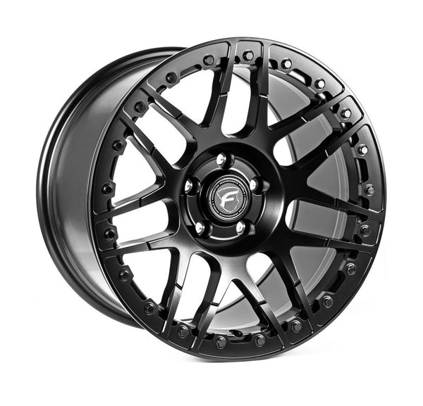 Forgestar F14 Beadlock 17x10 / 5x120 BP / ET45 / 7.3in BS Satin Black Wheel - F28270022P45 by Forgestar