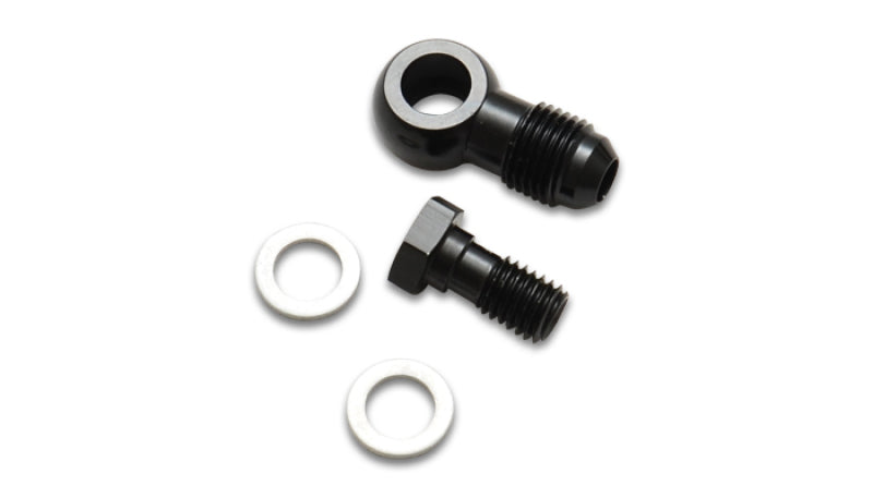 Vibrant -4AN Male Banjo Fitting 12mm x 1.25 Metric Aluminum + 2 Washers - 11517