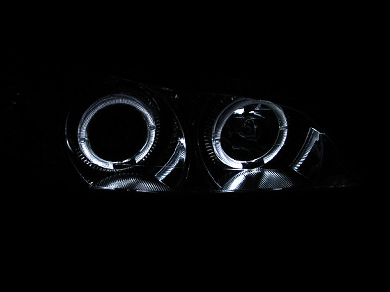 ANZO 2000-2004 Infiniti I30 Projector Headlights w/ Halo Chrome - 121078