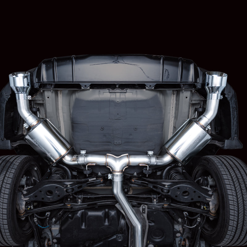 AWE Tuning 22+ Honda Civic Si/Acura Integra Touring Edition Catback Exhaust - Dual Chrome Silver Tip - 3015-32331