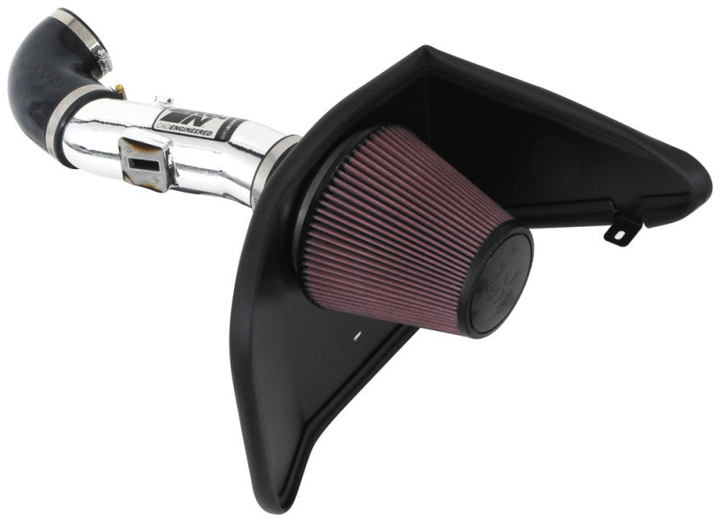 K&N 12-15 Chevrolet Camaro 3.6L V6 Typhoon Performance Intake - 69-4523TP for 2012-2015 Chevrolet Camaro - front view
