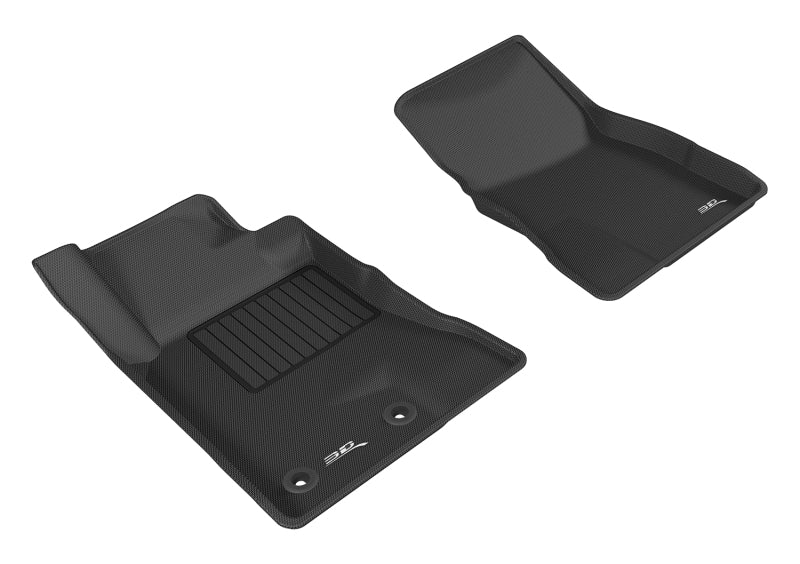 3D MAXpider 2015-2020 Ford Mustang Kagu 1st Row Floormat - Black - L1FR08511509