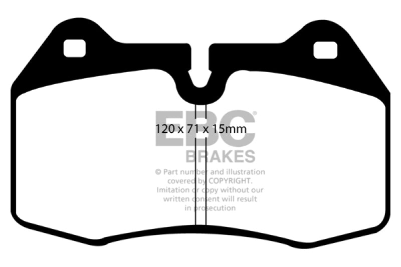 EBC 03-04 Infiniti G35 3.5 (Manual) (Brembo) Yellowstuff Front Brake Pads - DP41644R