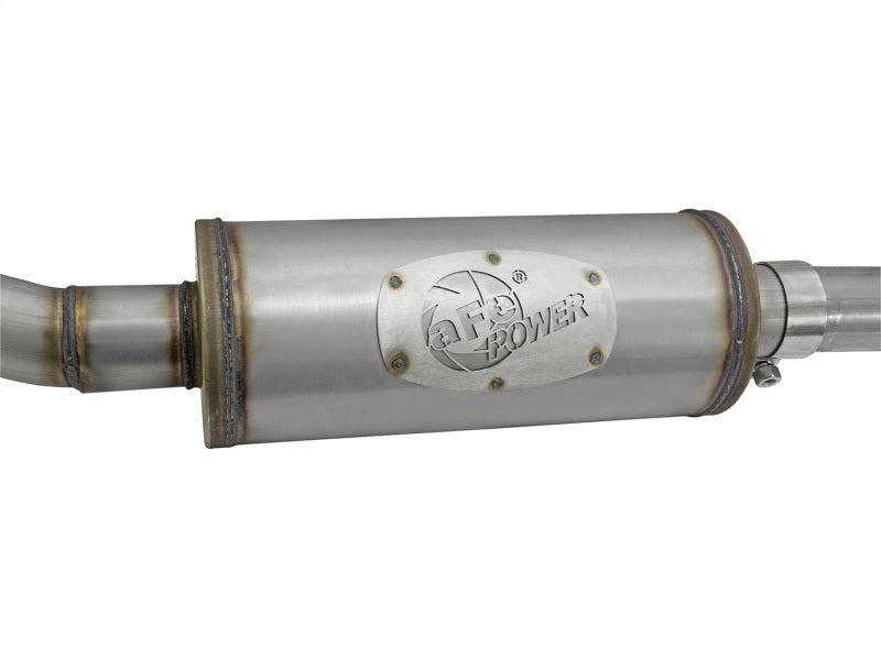 aFe Rebel Series CB 2.5in Dual Center Exit SS Exhaust w/ Black Tips 07-15 Jeep Wrangler 3.6L/3.8L V6 - 49-48056-B