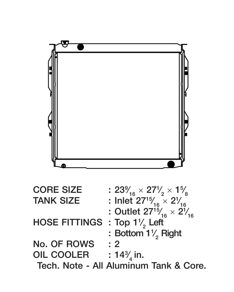 CSF 99-06 Toyota Tundra Radiator - 7030
