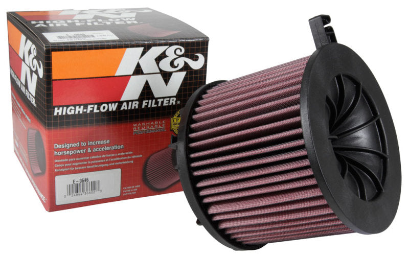 K&N 15-18 Audi A4 L4-1.4L 18-20 A5/RS5 2021 Q5 F/I Drop In Replacement Air Filter - E-0646