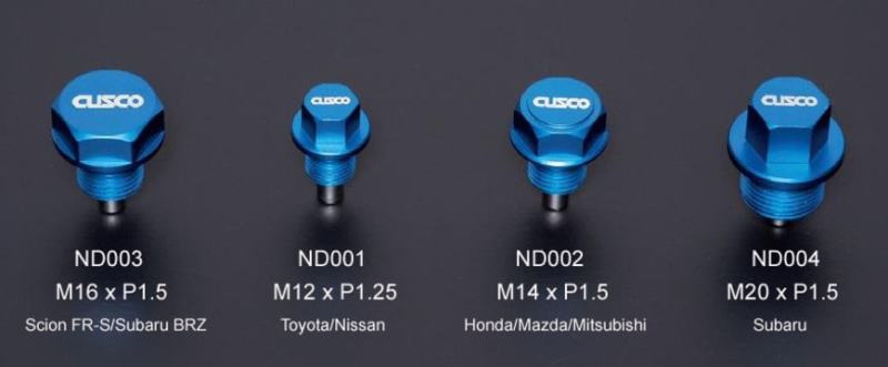 Cusco Neodymium Magnetic Drain Bolt - Honda/Mazda/Mitsubishi/Suzuki - 00B 001 ND02