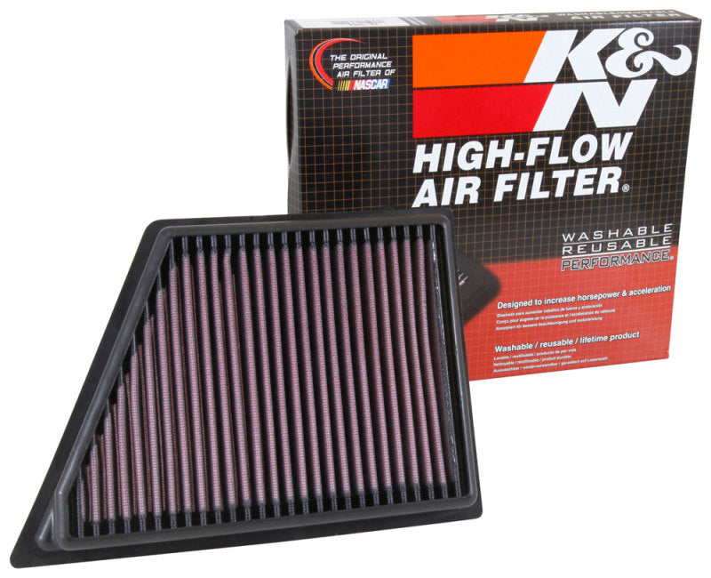 K&N 2016 Cadillac CT6 V6 3.0L F/I (Right) Drop In Air Filter - 33-5054