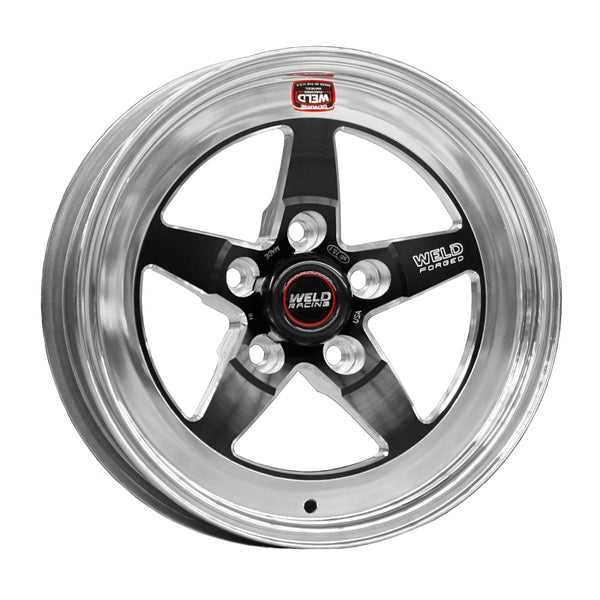 Weld S71 15x10 / 5x4.5 BP / 7.5in. BS Black Wheel (Medium Pad) - Non-Beadlock - 71MB-510A75A for 2005-2017 Ford Mustang - fro