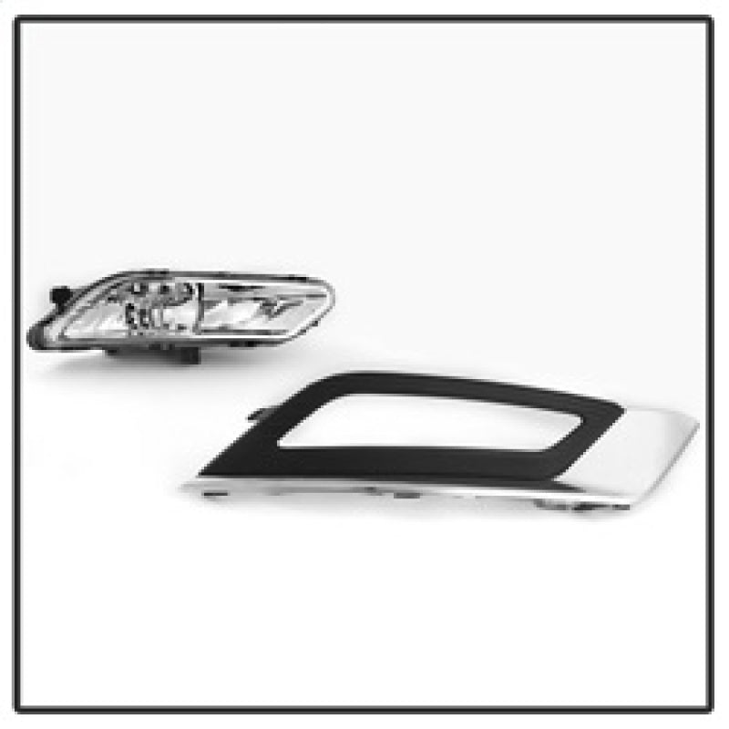 Spyder 17-18 Ford Fusion OEM Fog Lights w/ Switch &amp; Cover - Clear (FL-FFUS17-C) - 5085405