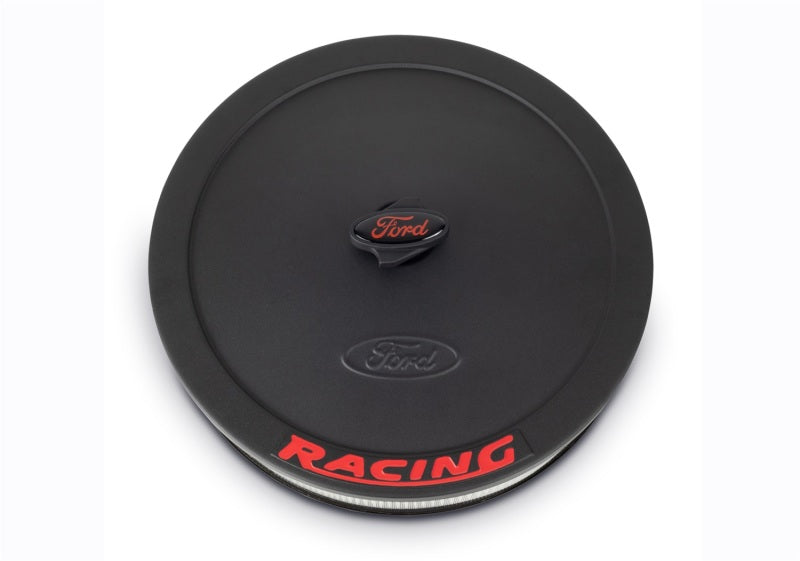 Ford Racing Air Cleaner Kit - Black Crinkle Finish w/ Red Emblem - 302-352