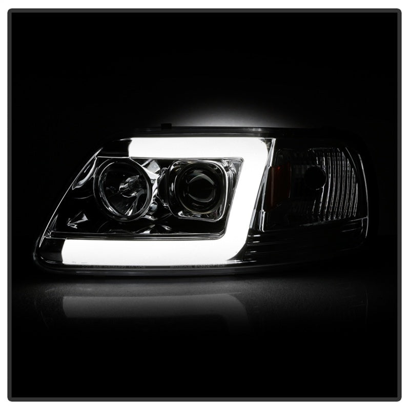Spyder 97-03 Ford F-150 (After 6/1997) V2 Proj Headlights DRL LED - Chrm (PRO-YD-FF15097V2-LB-C) - 5084644
