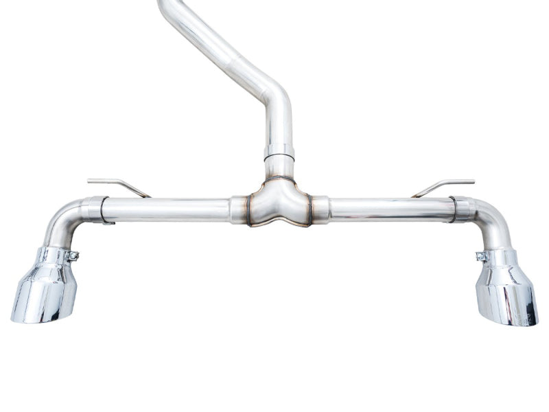 AWE 2022 VW GTI MK8 Touring Edition Exhaust - Chrome Silver Tips - 3015-32658