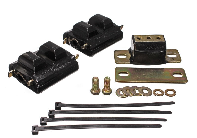 Energy Suspension 73-92 Chevrolet Camaro Black Motor and Transmision Mounts; Zinc Finish - 3.1130G
