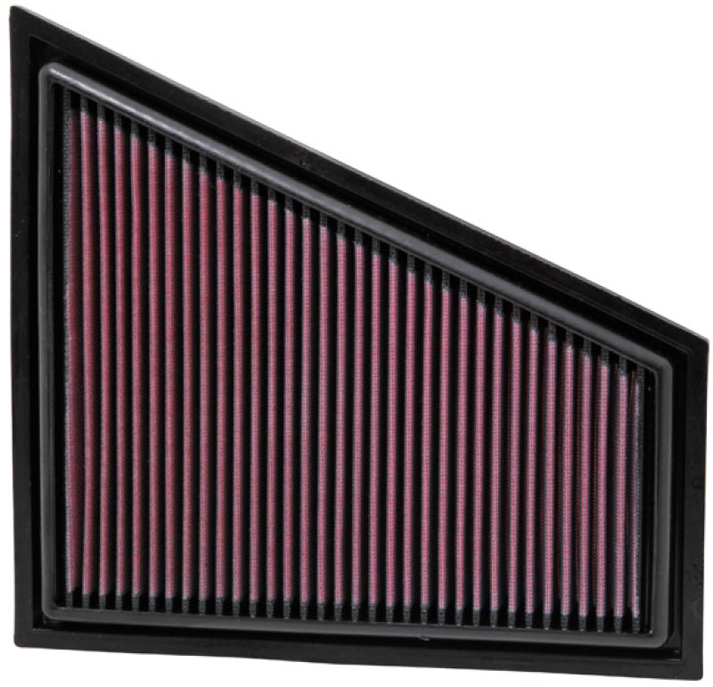K&N 09-10 BMW Z4 2.5/3.0L-L6 Drop In Air Filter - 33-2963 for 2010-2016 BMW Z4 - front view