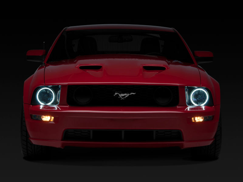 Raxiom 05-09 Ford Mustang GT V6 Axial Series CCFL Halo Projector Headlight- Blk Housing (Smkd Lens) - 49121
