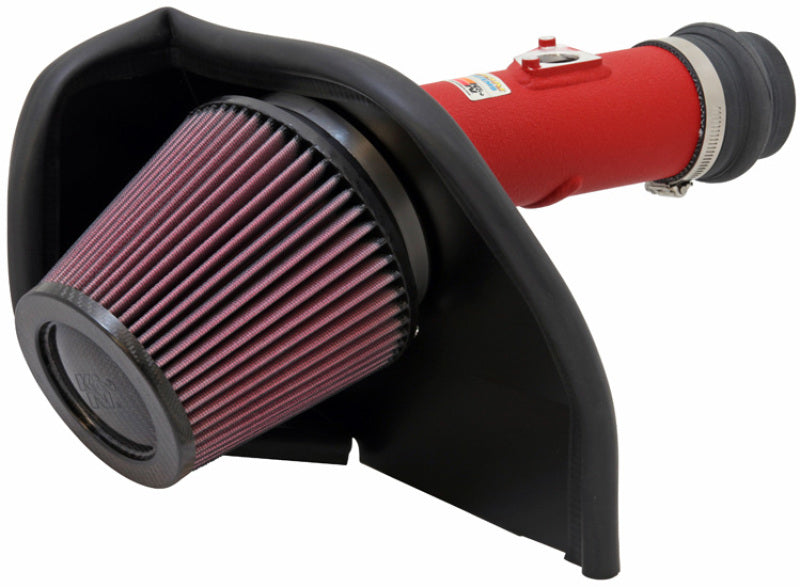 K&amp;N 08-11 WRX/STi 2.5L H4 Red Typhoon Short Ram Intake - 69-8005TWR