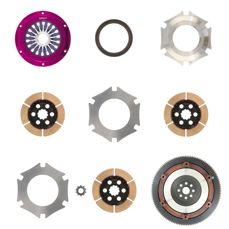 Exedy 2004-2014 Subaru Impreza WRX STI H4 Hyper Triple Cerametallic Clutch Rigid Disc Pull Type - FM023SB