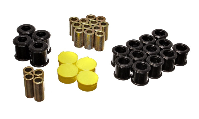 Energy Suspension 89-94 Nissan 240SX (S13) Black Rear Control Arm Bushing Set - 7.3115G for 1989-1994 Nissan 240SX - front vi