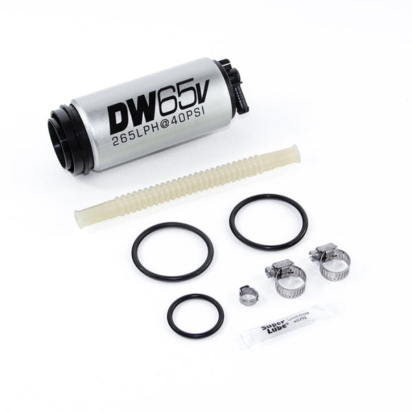 DeatschWerks DW65v Series 265 LPH Compact In-Tank Fuel Pump w/ VW/Audi 1.8T FWD Set Up Kit - 9-654-1025 for 1993-2015 Volkswa