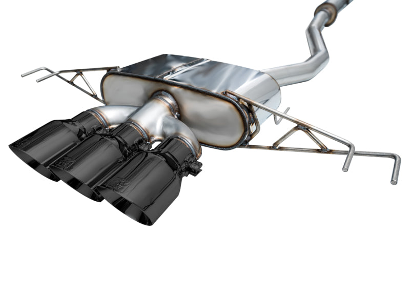 AWE Tuning 2023 Honda Civic Type R FL5 Touring Edition Exhaust w/ Triple Diamond Black Tips - 3015-53287