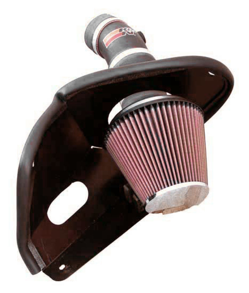 K&N 04 Pontiac Grand Prix V6-3.8L S/C Performance Intake Kit - 57-3049 for 2004-2005 Pontiac Grand Prix - angle view