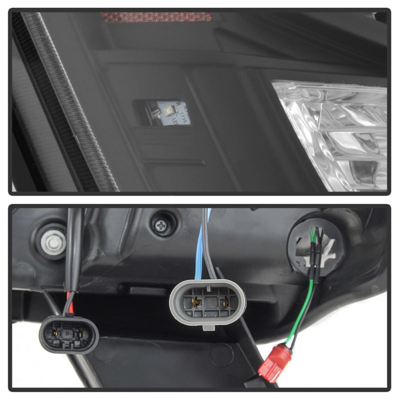 Spyder 04-15 Nissan Titan / 04-07 Nissan Armada V2 Projector Headlights - Black PRO-YD-NTI04-DRL-BK - 5085504