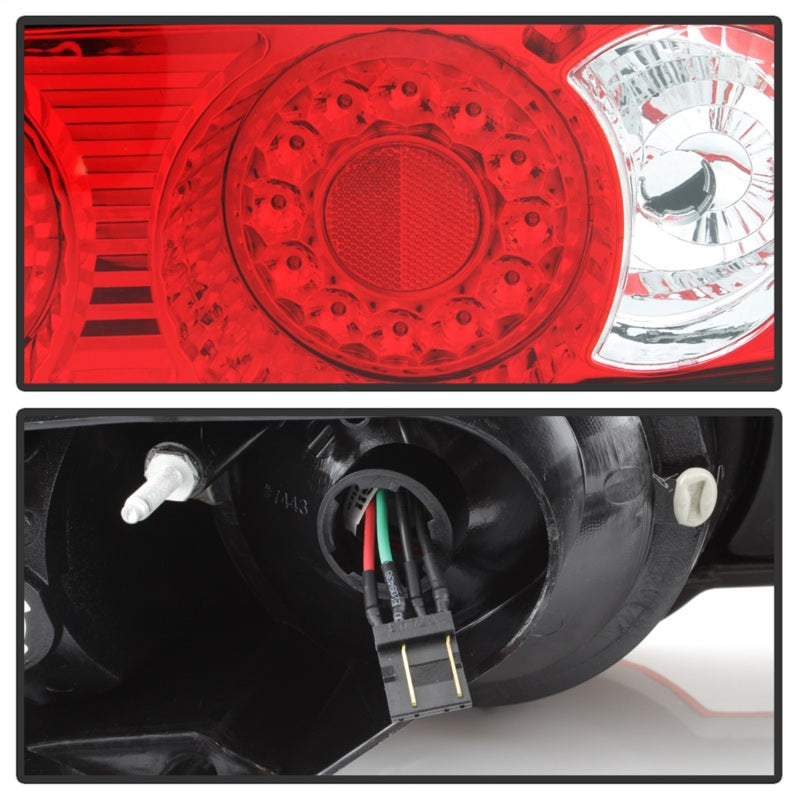 Spyder Acura RSX 02-04 LED Tail Lights Red Clear ALT-YD-ARSX02-LED-RC - 5000385