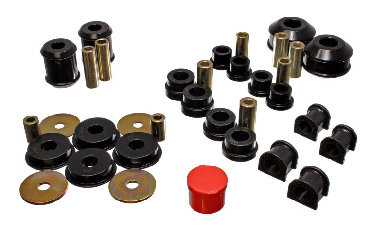Energy Suspension 03-05 Mitsubishi Lancer EVO 8 Black Hyper-flex Master Bushing Set - 5.18115G for 2003-2007 Mitsubishi Lance