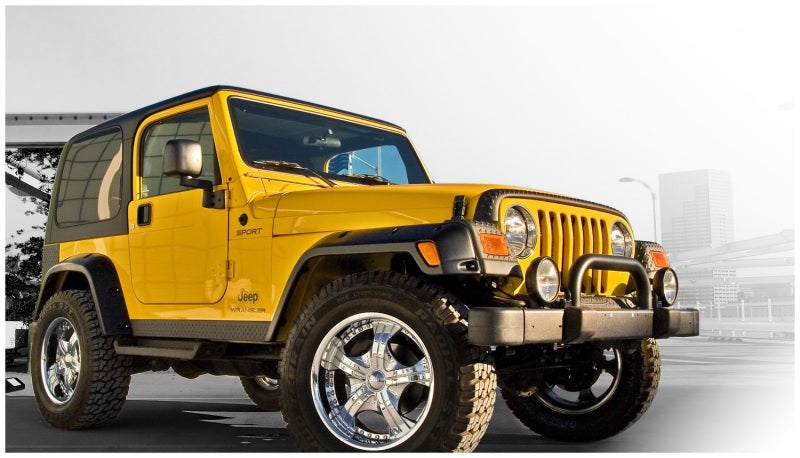 Bushwacker 97-06 Jeep TJ Pocket Style Flares 4pc - Black - 10917-07