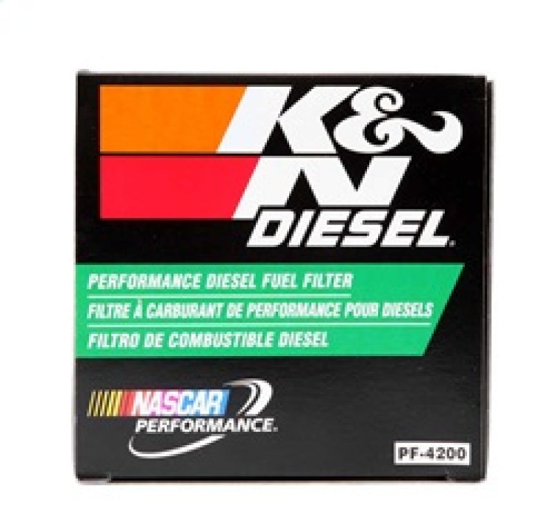K&amp;N 03-09 Dodge Ram 5.9L L6 Diesel 3.375in OD x 3.969in L Fuel FIlter - PF-4200