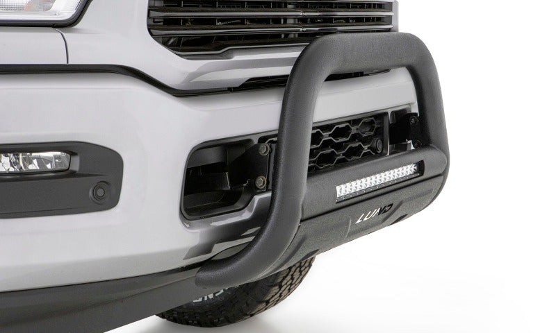 Lund 08-17 Toyota Sequoia Bull Bar w/Light &amp; Wiring - Black - 47121209