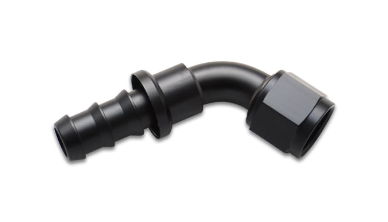Vibrant Push-On 60 Degree Hose End Elbow FittingSize -6AN - 22606