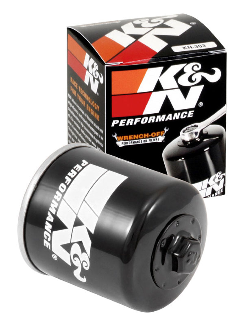 K&N Honda / Kawasaki / Yamaha / Polaris / Victory 2.688in OD x 3.344in H Oil Filter - KN-303