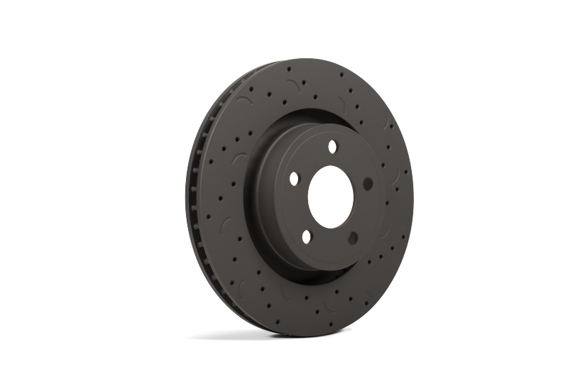 Hawk Talon 2010 Subaru Impreza WRX Premium Drilled and Slotted Rear Brake Rotor Set - HTC5019