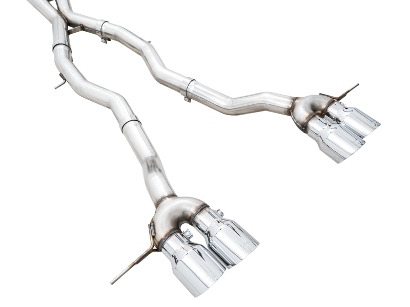 AWE Track Edition Catback Exhaust for BMW G8X M3/M4 - Chrome Silver Tips - 3020-43482
